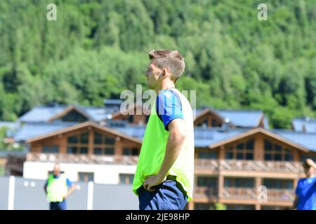 KSC Training Karlsruher SC Austria Neuzugang Simone Rapp Neukirchen Großvenediger zweite Liga Stockfoto