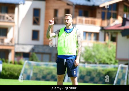 KSC Training Karlsruher SC Austria Neuzugang Simone Rapp Neukirchen Großvenediger zweite Liga Stockfoto