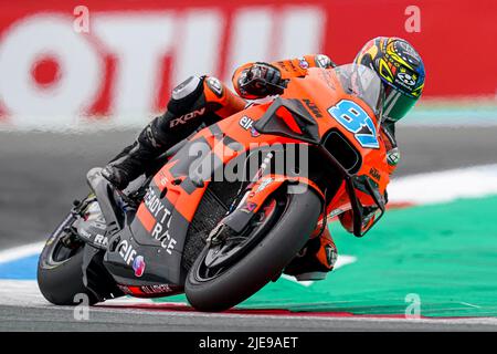 ASSEN, NIEDERLANDE - 26. JUNI: Remy Gardner von Tech3 KTM Factory Racing und New Sealand während der MotoGP of Netherlands beim TT Assen am 26. Juni 2022 in Assen, Niederlande. (Foto von Andre Weening/Orange Picles) Stockfoto