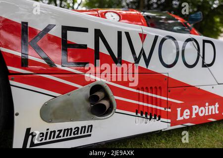 Kremer Kenwood 1988 Porsche 962 ‘E467 ODE’ auf der Bicester Scramble am 19.. Juni 2022 zu sehen Stockfoto