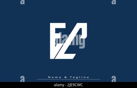 Alphabet Buchstaben Initialen Monogramm Logo EC , CE Stock Vektor