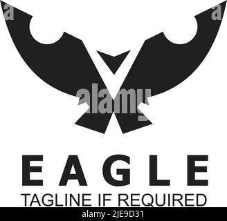 Eagle Bird Logo Icon Design Vektorvorlage Stock Vektor