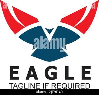 Eagle Bird Logo Icon Design Vektorvorlage Stock Vektor