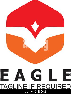 Eagle Bird Logo Icon Design Vektorvorlage Stock Vektor