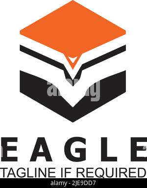 Eagle Bird Logo Icon Design Vektorvorlage Stock Vektor