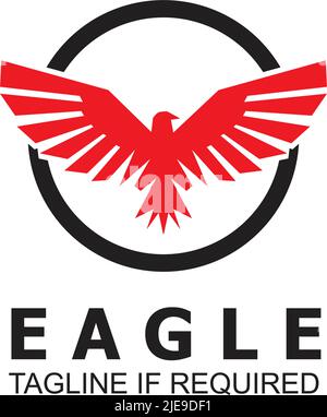Eagle Bird Logo Icon Design Vektorvorlage Stock Vektor