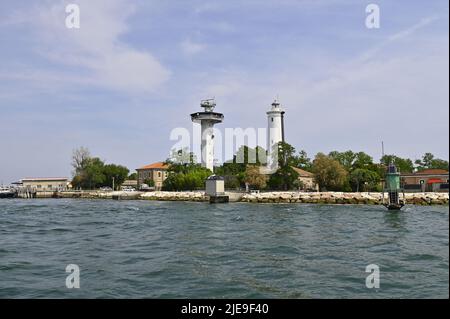 Venedig, Italien. 17. Juni 2022. Eingang zur Lagune von Venedig Stockfoto