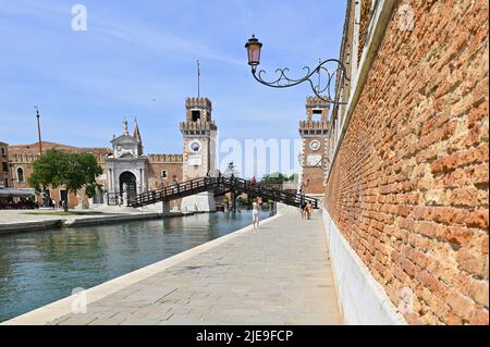 Venedig, Italien. 17. Juni 2022. Das venezianische Arsenal (Arsenale di Venezia) Stockfoto