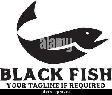 Fisch Logo Design Vektor Vorlage Illustration Stock Vektor