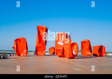 Rock Strangers von Arne Quinze (Ostende/Belgien) Stockfoto