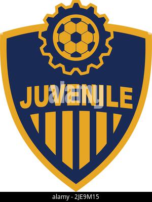 Fußball-Emblem Logo Design Inspiration Vektor-Vorlage Stock Vektor