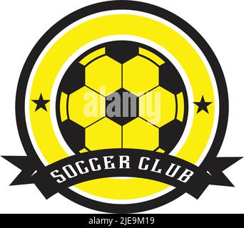 Fußball-Emblem Logo Design Inspiration Vektor-Vorlage Stock Vektor