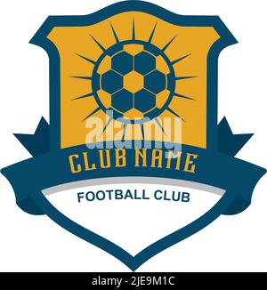 Fußball-Emblem Logo Design Inspiration Vektor-Vorlage Stock Vektor