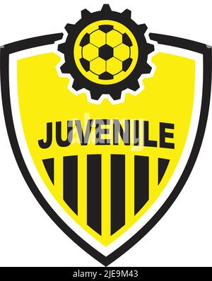 Fußball-Emblem Logo Design Inspiration Vektor-Vorlage Stock Vektor