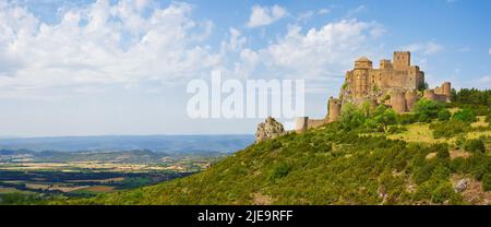 Romanisches Schloss von Loarre in der Provinz Huesca, Spanien Stockfoto