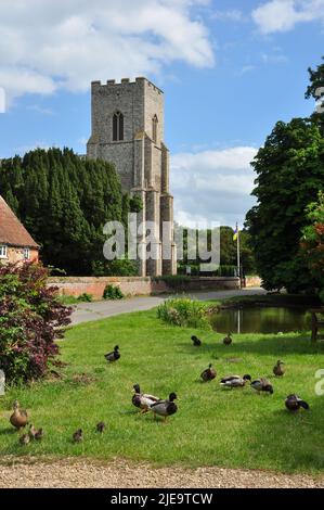 St Mary's Church, Old Hunstanton, Norfolk, England, Großbritannien Stockfoto