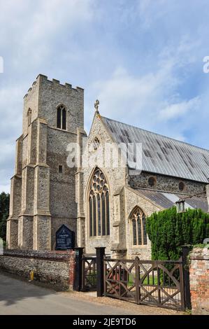 St Mary's Church, Old Hunstanton, Norfolk, England, Großbritannien Stockfoto