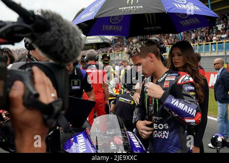 06/26/2022, TT Circuit Assen, Assen, Dutch Grand Prix 2022, auf dem Bild Fabio Quartararo aus Frankreich, Monster Energy Yamaha MotoGP Stockfoto