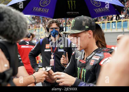 06/26/2022, TT Circuit Assen, Assen, Dutch Grand Prix 2022, auf dem Bild Fabio Quartararo aus Frankreich, Monster Energy Yamaha MotoGP Stockfoto