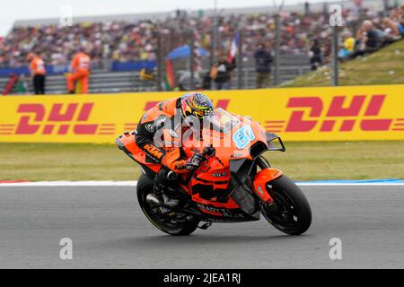 ASSEN, NIEDERLANDE - 26. JUNI: Remy Gardner von Tech3 KTM Factory Racing und New Sealand während der MotoGP of Netherlands beim TT Assen am 26. Juni 2022 in Assen, Niederlande. (Foto von Patrick Goosen/Orange Picturs) Stockfoto