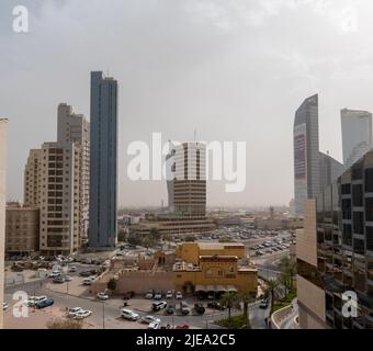 Die Skyline von Kuwait City, Kuwait Stockfoto