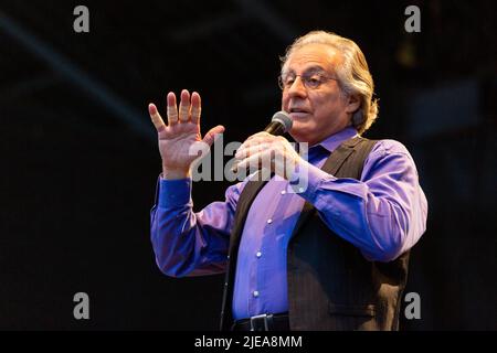 Milwaukee, USA. 25.. Juni 2022. Max Weinberg beim Summerfest Music Festival am 25. Juni 2022 in Milwaukee, Wisconsin (Foto: Daniel DeSlover/Sipa USA) Quelle: SIPA USA/Alamy Live News Stockfoto