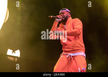 Milwaukee, USA. 25.. Juni 2022. Ghostface Killah of Wu-Tang Clan at Summerfest Music Festival on June 25, 2022, in Milwaukee, Wisconsin (Foto von Daniel DeSlover/Sipa USA) Quelle: SIPA USA/Alamy Live News Stockfoto