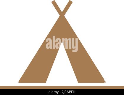 Camping Symbol Logo Design Illustration Vorlage Vektor Stock Vektor