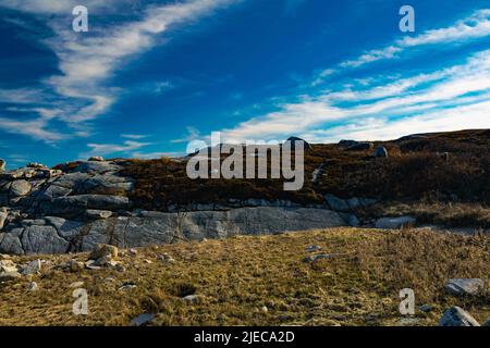 Leuchtturmweg bei peggys Cove Nova scotia Stockfoto