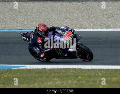 06/26/2022, TT Circuit Assen, Assen, Dutch Grand Prix 2022, auf dem Bild Fabio Quartararo aus Frankreich, Monster Energy Yamaha MotoGP Stockfoto