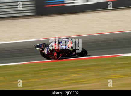 06/26/2022, TT Circuit Assen, Assen, Dutch Grand Prix 2022, auf dem Bild Fabio Quartararo aus Frankreich, Monster Energy Yamaha MotoGP Stockfoto