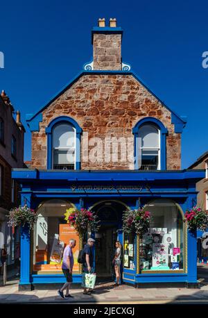 North Berwick, eine Küstenstadt und ehemalige königliche Burg in East Lothian, Schottland. Ein schöner Ort zu besuchen. Stockfoto