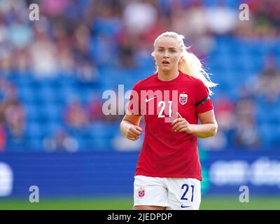 Oslo, Norwegen. 27.. Juni 2022. Anna Josendal (21 Norwegen) schaut während des Womens International Freundschaftsspiels zwischen Norwegen und Neuseeland im Ullevaal-Stadion in Oslo, Norwegen Daniela Porcelli/SPP Quelle: SPP Sport Press Foto. /Alamy Live News Stockfoto