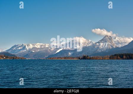 Kater Gebirge Salzkammergut mit Strobl Stockfoto