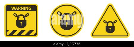 PSA-Symbol.Sperrsymbol auf weißem Hintergrund isolieren Stock Vektor