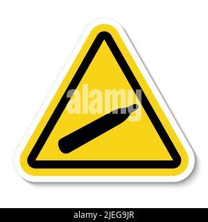 Symbol Für Gefahrendruck Gas Isolieren Auf Weißem Hintergrund, Vektorgrafik Stock Vektor