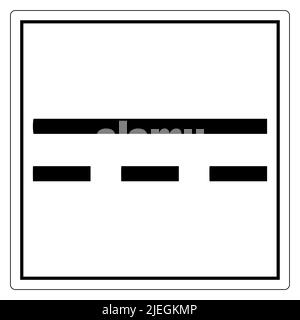 Gleichstromsymbol auf weißem Hintergrund isolieren, Vektorgrafik EPS.10 Stock Vektor