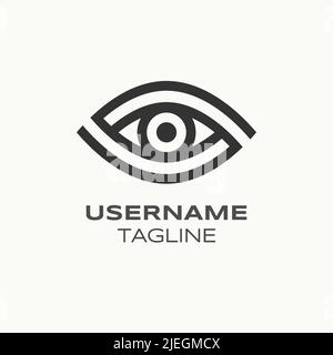 Symbol für Augenblick. Vektorgrafik. Symbol für Vision, Suche, Optik. Stock Vektor