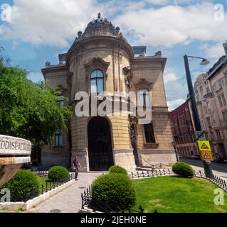 Wenckheim Palace, Palace Quarter, District VIII, Budapest, Hungary die Hauptniederlassung der Metropolitan Ervin Szabó Library befindet sich im 19.. Jahrhundert Stockfoto