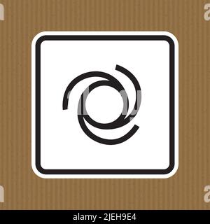 Vorsicht beim automatischen Start-Symbol-Zeichen Isolieren auf weißem Hintergrund, Vektorgrafik EPS.10 Stock Vektor