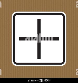 Plus Symbol Für Positive Polarität, Vektorgrafik, Auf Weißem Hintergrund Isolieren. EPS10 Stock Vektor