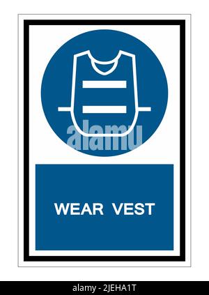 Tragen Sie Das Symbol „Weste“, Und Isolieren Sie Es Auf Weißem Hintergrund Stock Vektor