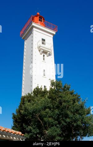 Frankreich, Poitou-VendÈe, Poitou-Vendee, Charente-Maritime, Saint-Gilles-Croix-de-Vie, Leuchtturm, Pays de la Loire, 1880, Stockfoto