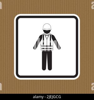 Symbol Tragen Life Jacket Isolate Auf Weißem Hintergrund Stock Vektor