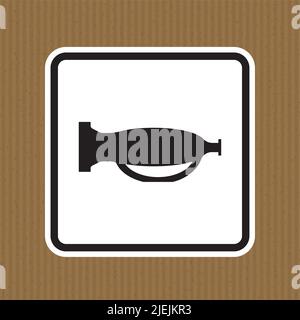 Verwenden Sie Den Ton Nicht, Verwenden Sie Das Horn-Zeichen-Isolat Auf Weißem Hintergrund Nicht, Vektorgrafik Stock Vektor