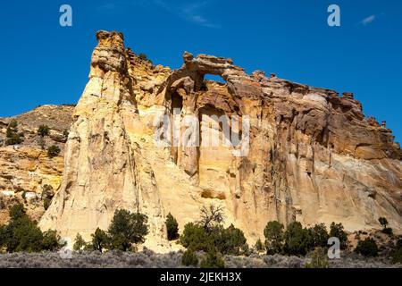 Grosvenor Arch im Grand Staircase National Monument. Stockfoto