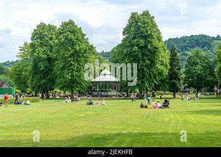 Hall Leys Park, Matlock, Derbyshire, England, Großbritannien Stockfoto