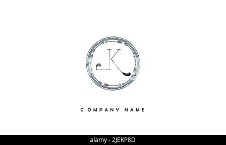 LK, KL Abstract Letters Logo Monogramm Stock Vektor