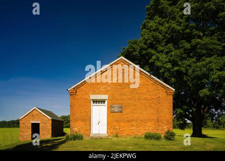 Hockanum School Hockanum Rural Historic District   Hadley, Massachusetts, USA Stockfoto