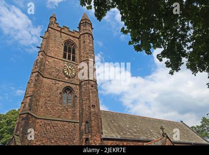 St. Thomas Anglican Church, Stockton Heath, Warrington, Chesthire, England, VEREINIGTES KÖNIGREICH, Stockfoto